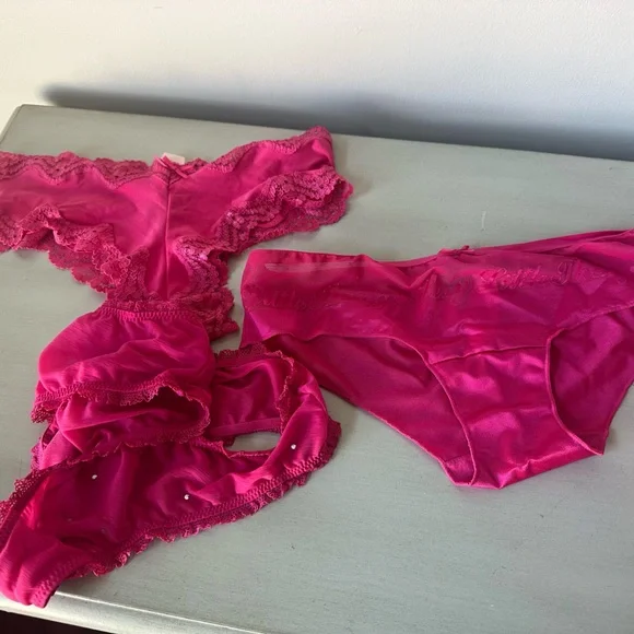 Victoria secret sexy little thing underwear lot bling lace mesh small NWT - Picture 1 of 8